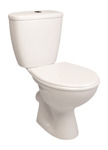 Includes Close Coupled Pan, Cistern &amp; Seat only
Dimensions: H 760 x W 380 x D 630mm
Push Button Flush
Comes With Soft Close Seat
Dual 6L &amp; 4L flush