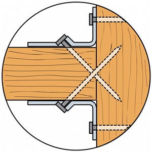 Our Standard Jiffy Hanger (JHA270) is a height adjustable joist hanger for supporting timber joists from timber members.