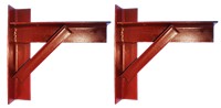 Support bracket for removal of internal chimney breast. Alternative uses include the supporting of overhanging porches.