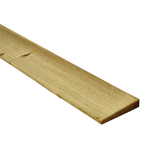 4&#39;&#39;  featheredge strips are used in the construction of a featheredge panel, commonly applied to a timber arris rail.