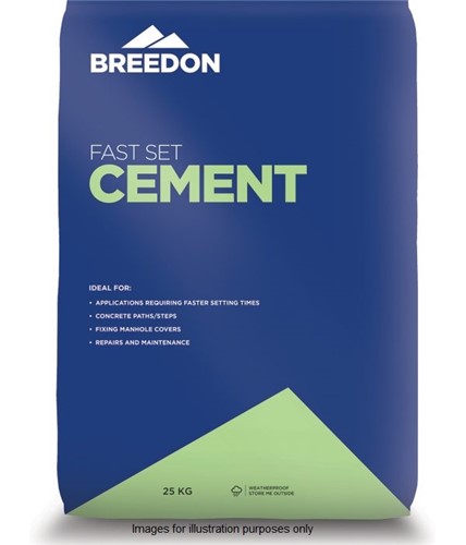 Breedon Fast Set Cement is a Portland Cement containing calcium sulfo aluminate and special additives, developed to give quick setting and hardening characteristics. Fast Set Cement allows the worked area to be brought back to operation after only a few hours.