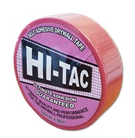 Hi-Tac self-adhesive fibre glass tape is a multi purpose mesh tape for use in plasterboard jointing and repairs. It is designed to reinforce the joint and is suitable for all types of plasterboard. Being self-adhesive the product saves considerable time during installation when compared to traditional scrim.
Hi-Tac has a much greater glue content than traditional self-adhesive fibreglass tapes and so are more suitable for use in cold temperatures.