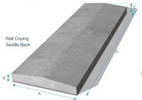 Our Wall Copings provide an eye-catching and economical finish to various wall designs.  The high calibre of these products helps prevent potential wall erosion or discolouring  caused by adverse weather conditions.