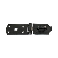 A high security, heavy duty hasp and staple for sheds, gates and doors in heavy domestic, commercial and agricultural applications. Bolt fixed for additional security. TIMCO fixings included.