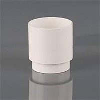 Pipe connector fitting is used to connect two lengths of downpipe together and acts as a joint.
