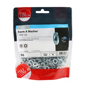 A traditional and commonly used washer for clamping and spacing applications.

• Plated in Trivalent Chromium (Cr3) Zinc