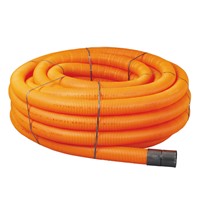 Our Twinwall Coiled Ducting is supplied with preinstalled draw sting and coupling. The Orange colour signifies the use of the ducting which is primarily used in street lighting and traffic signals.