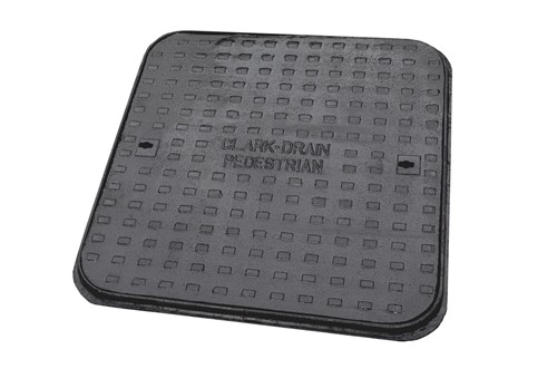 600x600 Solid Top Cast Iron Cover &amp; Frame - used in landscaping and pedestrian areas.