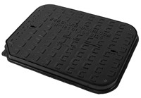 600x450x40mm Solid Top Ductile iron Cover & Frame used in driveways and pavement applications.