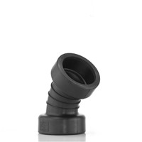 225mm Metro Drain 45 degree twinwall bend - Our HDPE drainage pipes bends require two seals per joint.