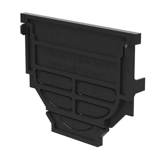 ACO HEXDRAIN BLACK PLASTIC END CAP - Can be used to cap of the end of any Aco Hexdrain channels to stop waterflow.