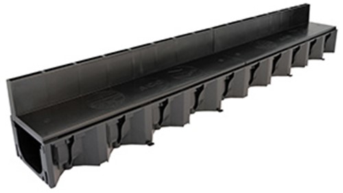 Manufactured from recycled polypropylene, ACO HexDrain&#174; Brickslot is suitable for pedestrian and vehicle traffic up to Load Class A 15. The high quality ACO HexDrain Brickslot channels clip together, allowing for quick and easy installation. 
The channel comes complete with an offset slotted grating, ideal for block paving up to and including 60mm.