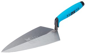 The OX Pro Series Brick Trowel is fitted with the OX-grip soft handle with finger protection to ensure added comfort and safety.   The Bricklaying Trowel is designed to scrape wet mortar and eliminate any material wastage in the trowel.  The Pro Brick Trowel is made from premium quality material to ensure it offers superior sharpness and is tough, reliable and durable.   Engineered with top-notch materials and tested for optimum performance, OX products are sure to make the work on the site convenient, effective and efficient.