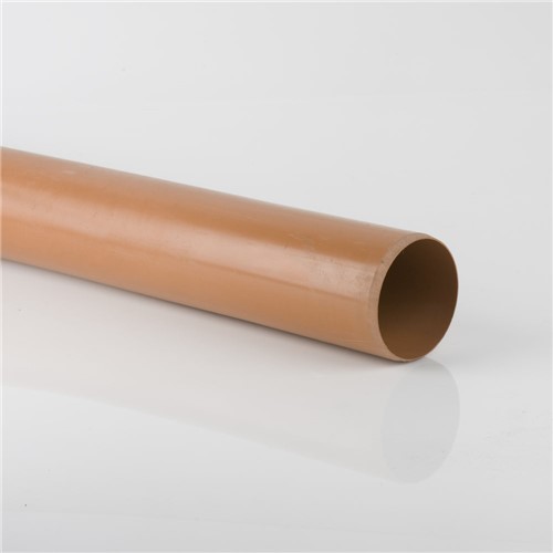 Underground 160mm x 6m Plain Ended Pipe