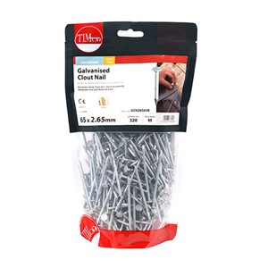 Large diameter head, perfect for attaching roofing felt, slate and shingles.

• For medium duty rust protection
• Conforms to Eurocode 5 and service class 2