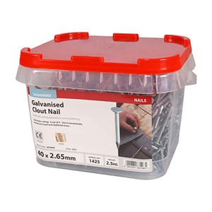 Large diameter head, perfect for attaching roofing felt, slate and shingles.
• For medium duty rust protection
• Conforms to Eurocode 5 and service class 2