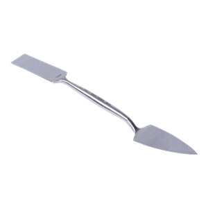 The OX Leaf and Square Plastering Trowel is small in design and structured to reach confined spaces. The Trowel is ideal for repairing plaster, filling coving mitres and ornamental plasterwork and is forged from high quality and heavy duty tempered carbon steel and is precision grounded.  The reduced size and light weight of the Hand Trowel makes it easy to use and its build quality ensures great value for money.