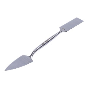 The OX Leaf and Square Plastering Trowel is small in design and structured to reach confined spaces. The Trowel is ideal for repairing plaster, filling coving mitres and ornamental plasterwork and is forged from high quality and heavy duty tempered carbon steel and is precision grounded.  The reduced size and light weight of the Hand Trowel makes it easy to use and its build quality ensures great value for money.