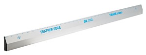 The OX trade feather edge giving the user a feather edge and straight edge.  The Feather edge is produced in high quality aluminium which has been Mill finished making it very light and manoeuvrable .  The OX feather edge comes with a printed scale for ruling.