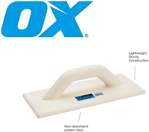 The OX Plastering Hawk is made using heavy duty material which ensures enhanced longevity &amp; durability of the tool and is sturdy yet very light in weight at the same time. Thus it can be used for a longer period without any hassle.  The OX Masonry Hawk has a large surface area, enough for holding a generous amount of cement/mortar for plastering.  The OX builders hawk comes with a non-absorbent surface, preventing the plaster to stick on the tool, making the task of plastering extremely smooth and efficient. This also makes the hawk easy to maintain and clean.