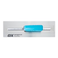 The Flat blade of the OX Finishing Hand Trowel is flexible to provide a perfect finish and is made using 0.3 mm ultra flexible good quality stainless steel blade.  The stainless steel blade of the OX Finishing Trowel is attached to a fully fastened shank, to provide superior balance and strength while working,  The twin blade system of the Finishing Trowel offers flexibility and makes it perfect for concrete smoothening.  The OX Plaster Trowel is engineered with an ergonomic handle, which reduces hand fatigue and gives a non-slip grip, hence adding both comfort and strength while working.