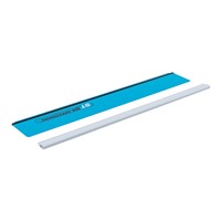 The blade of the OX Speed skim Semi flexible plastering rule is made using high grade plastic that is built to Last, making the tool corrosion free and durable.  The unique flexibility of the OX Speed skim plastering system outperforms all other conventional featheredge's and Darby's, allowing the plaster to achieve flatter and faster finishes.  The ergonomic handle of the OX Speed skim Semi flexible rule offers a comfortable grip, thus reducing hand fatigue.  The Speed skim Semi flexible plastering rule is compatible with all Gypsum based plasters (hand and spray applied), traditional sand & cement renders and insulated rendering systems.