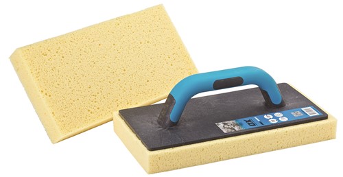 The OX Sponge Float has soft handles for a good grip and enhanced comfort and the hydro-sponge pads used in the float are 300mm in size and they are highly absorbent.  The OX Sponge Float comes with replacement pads, making this a practical tool that can be used efficiently.  The OX Sponge Float are used for sponging the grout and also remove the trowel marks off the surface.   The OX Sponge Float comes in the following dimension - 9.5 x 14 x 38.5 cm.