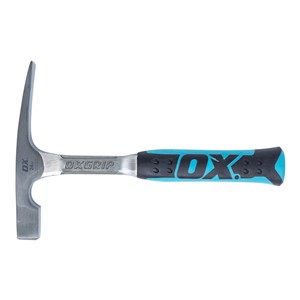 The precisely grounded chisel-end of the OX Pro Brick Hammer enables cleaner cutting of bricks.  All the features of a tool can be a total waste if you can&#39;t hold it properly. The OX Pro Brick Hammer comes with a non-slip, comfortable handle which also helps in shock reduction.  The body of the OX Chipping Hammer is a forged, one-piece steel construction which ensures the longevity of the hammer tool.  The entire structure of the OX Pro Brick Hammer is precisely designed and well-balanced, which makes it a perfect hammer.