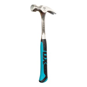 The OX Claw Hammer has a heat-treated carbon steel construction for enhanced durability and longevity and comes with a non-slip grip which makes the tool slip-resistant and comfortable to work.  The OX Claw Hammer works well in diverse condition for a longer period  and has a tough, robust construction that incorporates high quality and sharpness.