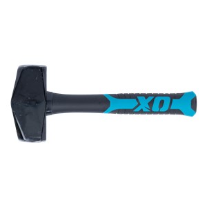 The head of the OX Fibreglass Handle Club Hammer is heat treated and is forged from fine-grained high-quality steel.  The non-slip ergonomic handle of the Fibreglass Club Hammer avoids any slips and delivers a comfortable grip.  The handle of the Club Hammer is securely attached to the head, which prevents any accidental falls.  The fiberglass component of the Club Hammer absorbs shock and minimises vibration.