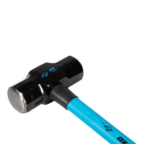 The non-slip ergonomic handle of the OX Sledge Hammer avoids any slips during use and delivers a comfortable grip.  The handle of the OX Hammer is securely attached to the head preventing any accidental falls.  The fiberglass component of the OX Sledge Hammer absorbs shock and minimises vibration during use.  The head of the OX Demolition Sledge Hammer is heat treated and is forged from fine-grained high-quality steel.