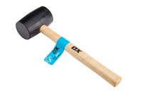 The Rubber Mallet is crafted from premium quality rubber to ensure durability and reliability.  The black head of the Hammer is suitable for tasks in general, where the steel head is considered unsuitable, and the rubber head of the hammer also makes it bounce resistance.  The Rubber Mallet is more safe compared to the conventional metal mallet specially in cases when you miss strokes while working.  The ergonomic wooden handle delivers a non-slip and comfortable grip which reduces hand fatigue.
