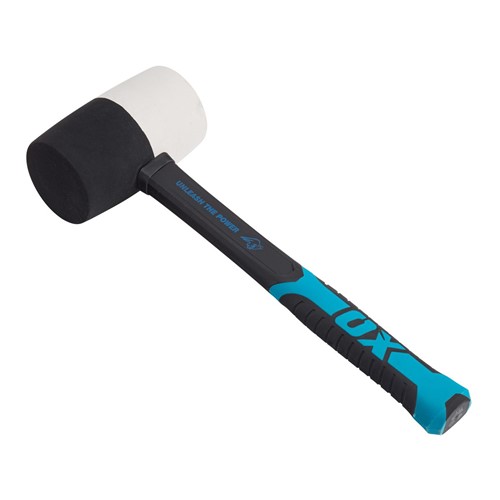 Crafted from premium quality rubber, the OX Combination Rubber Mallets are exceedingly durable and reliable.  The smart non-marking head of the OX Combination Rubber Mallet is ideal for setting tiles into the adhesive. The rubber head is also bounce-resistant.  Unlike conventional metal mallet, the OX Combination Rubber Mallet offers more accessibility and is very safe to use in case of missed strokes.  The ergonomic fibreglass handle of the OX Combination Rubber Mallet delivers a non-slip and comfortable grip which also reduces hand fatigue.