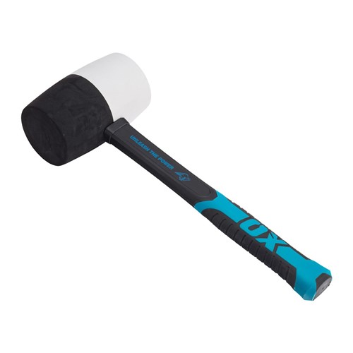 Crafted from premium quality rubber, the OX Combination Rubber Mallets are exceedingly durable and reliable.  The smart non-marking head of the OX Combination Rubber Mallet is ideal for setting tiles into the adhesive. The rubber head is also bounce-resistant.  Unlike conventional metal mallet, the OX Combination Rubber Mallet offers more accessibility and is very safe to use in case of missed strokes.  The ergonomic fibreglass handle of the OX Combination Rubber Mallet delivers a non-slip and comfortable grip which also reduces hand fatigue.