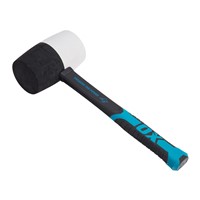 Crafted from premium quality rubber, the OX Combination Rubber Mallets are exceedingly durable and reliable.  The smart non-marking head of the OX Combination Rubber Mallet is ideal for setting tiles into the adhesive. The rubber head is also bounce-resistant.  Unlike conventional metal mallet, the OX Combination Rubber Mallet offers more accessibility and is very safe to use in case of missed strokes.  The ergonomic fibreglass handle of the OX Combination Rubber Mallet delivers a non-slip and comfortable grip which also reduces hand fatigue.
