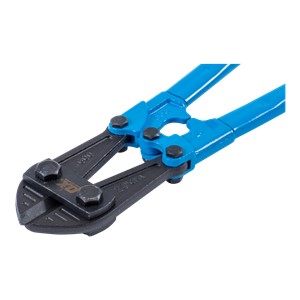 The Pro Bolt Cutter is a high tensile, tough and a robust bolt cutting tool that is rated to cut HRC40 with ease.  The long grip handles of the Pro Bolt Cutter are engineered to give a mechanical advantage to the tool for controlled and crisp cutting.  The smart lever action mechanism of the Pro Bolt Cutter delivers clean, neat and quick cutting with minimum effort.  The heat treated alloy jaws of the Pro Bolt Cutter makes the tool both durable and reliable.