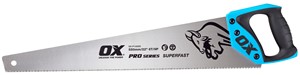 The OX Long Saw Blade comes with an integral angle stop for 45&#176; and 90&#176; degrees which are built into the handle for enhanced precision.  The blade of the OX Long Saw Blade has hardened teeth for fine and fast cuts, and the handsaw blade cuts with thrust and drag. This helps you to make quick and fine cuts on all types of wood consistently.  The strong build of the OX Long Saw Blade gives better stability to the tool and helps the user to make precise cuts. The OX Long Saw Blade is made using high-quality materials for better performance and sharpness.