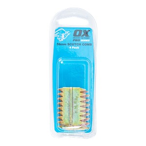 The ox pro scutch combs are the perfect tool for preparation of surface prior to rendering.  These scutch combs will fit either a scutch  comb holder or scutch  comb hammer.  Comes in pack of 4