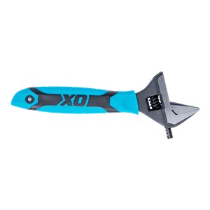 The OX PRO Series Wrench has an adjustable jaw that can expand up to 38mm in width.  The head of The OX Pro Extra Wide Jaw Adjustable Wrench is slim, and the tips are pointed so that it can be used comfortably in narrow spaces as well. The jaw has a measurement scale engraved for precision.  The OX Pro Extra Wide Jaw Adjustable Wrench is precision hardened for extreme durability.  The wrench is fitted with DURA GRIP Soft Handle to give you an anti-slip grip - giving you better control.  The adjustable jaw with a slim head and measurement scale makes the OX PRO Series Wrench suitable for plumbing sanitaryware, wash basins, tube nut disassembly, gas industry work, etc.