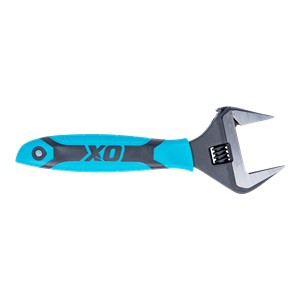 The OX PRO Series Wrench has an adjustable jaw that can expand up to 50mm in width.  The head of The OX Pro Extra Wide Jaw Adjustable Wrench is slim, and the tips are pointed so that it can be used comfortably in narrow spaces as well. The jaw has a measurement scale engraved for precision.  The OX Pro Extra Wide Jaw Adjustable Wrench is precision hardened for extreme durability.  The wrench is fitted with DURA GRIP Soft Handle to give you an anti-slip grip - giving you better control.  The adjustable jaw with a slim head and measurement scale makes the OX PRO Series Wrench suitable for plumbing sanitaryware, wash basins, tube nut disassembly, gas industry work, etc.