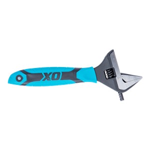 The OX PRO Series Wrench has an adjustable jaw that can expand up to 50mm in width.  The head of The OX Pro Extra Wide Jaw Adjustable Wrench is slim, and the tips are pointed so that it can be used comfortably in narrow spaces as well. The jaw has a measurement scale engraved for precision.  The OX Pro Extra Wide Jaw Adjustable Wrench is precision hardened for extreme durability.  The wrench is fitted with DURA GRIP Soft Handle to give you an anti-slip grip - giving you better control.  The adjustable jaw with a slim head and measurement scale makes the OX PRO Series Wrench suitable for plumbing sanitaryware, wash basins, tube nut disassembly, gas industry work, etc.