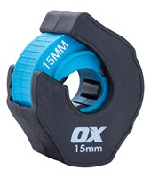 The OX Ratchet Copper Pipe Cutter is the perfect tool for cutting copper pipes with ease and precision. It delivers fast, clean and hassle-free cutting with greater accuracy and minimum effort and is designed to cut pipes located in confined spaces and works perfectly well in diverse conditions.  The OX Ratchet Copper Pipe Cutter has a strong build quality to withstand the rigors at the worksite as well as through tough weather conditions, ensuring complete value for money.  The simple and easy to use tool can efficiently cut a 15mm pipe with ease. It is fully automatic which makes it extremely convenient to use.