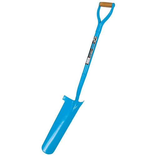 The OX trade solid forged draining shovel is an all steel taper mouth shovel making it strong and sturdy shovel perfect for all sites.  The trade solid forged draining shovel has a solid forged blade to give it durability.