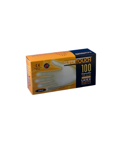 Sentinel Large Latex Gloves Box of 100