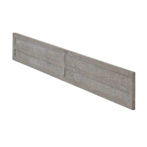 300mm Concrete gravel boards slot in comfortably into slotted concrete post and sit at the bottom of the panel protecting the timber fencing from any rotting.