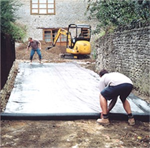 A new circular woven geotextile manufactured using very strong 100% polypropylene tapes and distinguished by bright orange warp tapes .  The product is CE marked making it suitable to go under not just a Whacker Plate but also under a Vibrating Sit-on Road Roller.  Like all woven geotextiles this product is not recommended for applications

such as Drainage and Weed  Control.  For Drainage we recommend Stratacheck and for Weed Control, Weedcheck Ultra