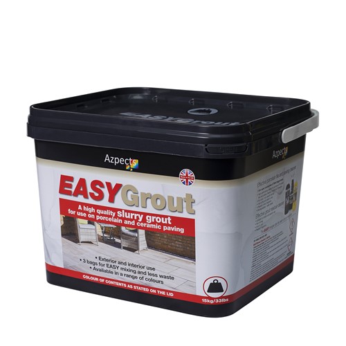EASYGrout mixes readily with water to give a highly flowable joint filling, and grouting mortar ideal for use on interior and exterior tiled floor surfaces where a high early strength, resilient, compact grout joint is needed, particularly in areas subject to early and sustained trafficking.

It is not suitable for use on vertical surfaces. It is designed specifically for ceramic and porcelain tiles and is not recommended for use on natural stone. Natural stone and porous materials are particularly at risk from permanent discolouration.