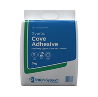Gyproc Cove Adhesive - A gypsum based adhesive for fixing Gyproc Cove and Cornice. Our cove adhesive is especially created for fixing Gyproc Cove or Cornice to plaster or plasterboard surfaces. Coving often adds a personal touch to a home and can finish off a room, injecting personality and character. The best finish is achieved when Gyproc Cove and Gyproc Cove Adhesive is used together.