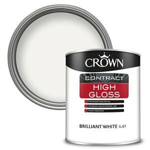 Crown Contract High Gloss is a traditional solvent-borne liquid gloss which provides a tough and durable high sheen finish, which flows beautifully off the brush.