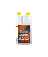 Catalyst or Hardener - you need to add at a rate of between 1 and 4% by weight depending on the weather conditions.